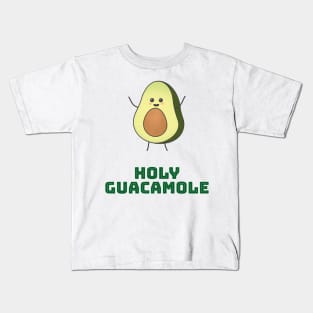 Holy guacamole - cute and happy kawaii avocado Kids T-Shirt